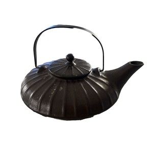 Boston Warehouse Brown Ceramic 32 oz Teapot with Iron Handle